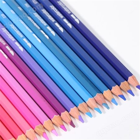 H&B72色水溶性彩色铅笔跨境卷笔袋绘画绘图填色涂鸦笔批发帆布袋