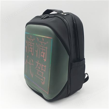新款LED背包办公商务包文件夹层和电脑袋大空间时尚LED屏双肩包