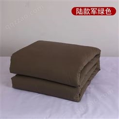 热熔棉定型被 军绿色毛巾毯 内务被子 四季通用春秋10斤冬季