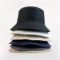 夏季纯色时尚渔夫帽子 男女士个性户外休闲遮阳盆帽遮阳帽